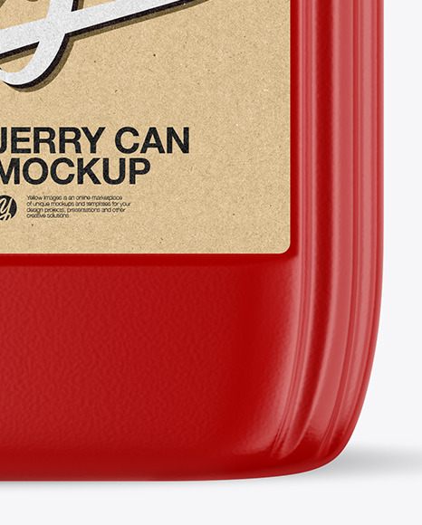 Plastic Jerry Can Mockup in Jerrycan Mockups on Yellow Images Object Mockups