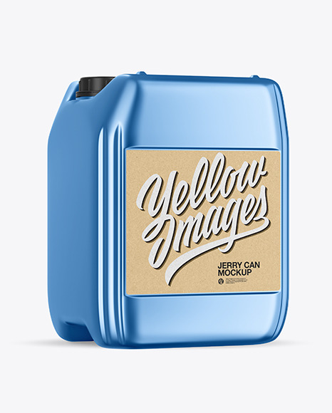 Metallic Jerry Can Mockup PSD #2