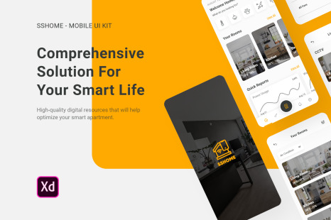 Download Fluik E Commerce App Ui Kit In Ux Ui Kits On Yellow Images Creative Store