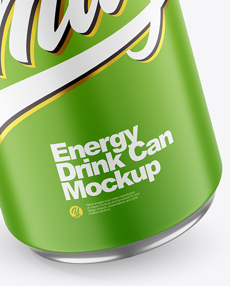 Download 440ml Metallic Drink Can With Matte Finish Mockup In Can Mockups On Yellow Images Object Mockups