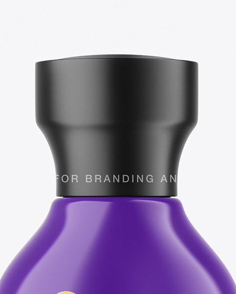 Glossy Spray Bottle Mockup PSD #2