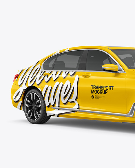 Luxury Car Mockup   Half Side View PSD #2