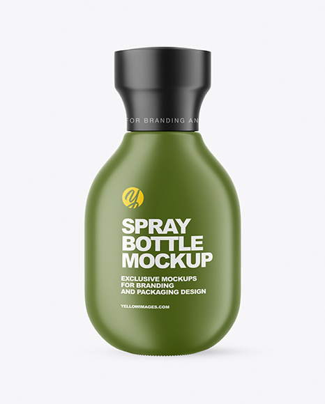 Download Matte Spray Bottle Mockup In Bottle Mockups On Yellow Images Object Mockups