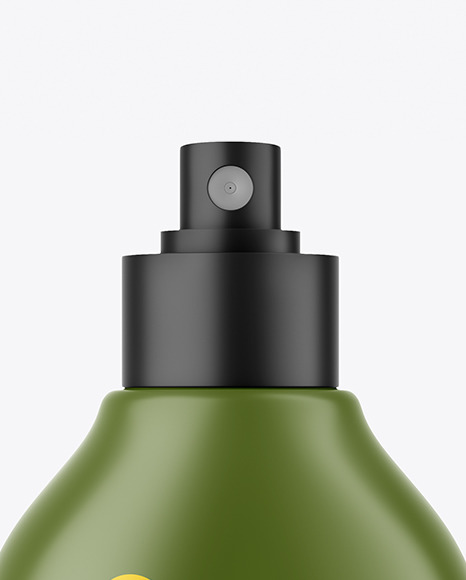 Matte Spray Bottle Mockup PSD #1