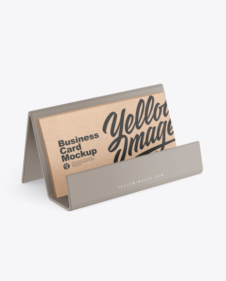 Business Cards with Matte Holder Mockup PSD #2