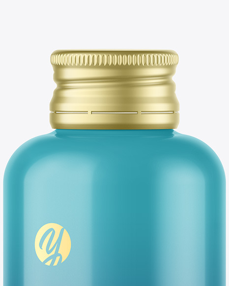 Glossy Bottle w  Metallic Cap Mockup PSD #6