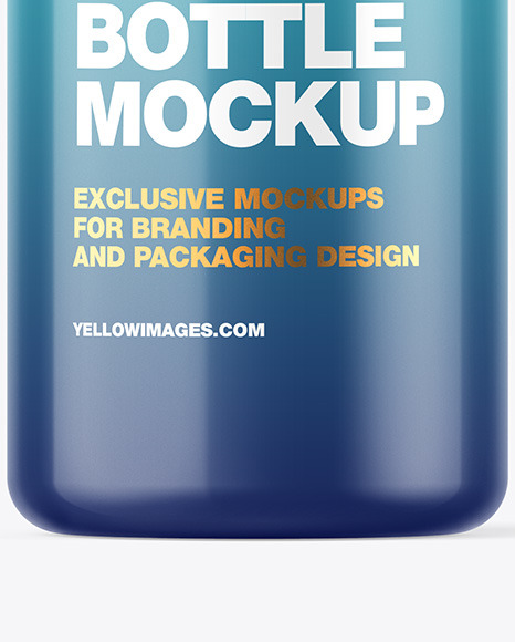 Glossy Bottle w  Metallic Cap Mockup PSD #5