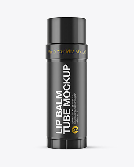Glossy Lip Balm Tube Mockup