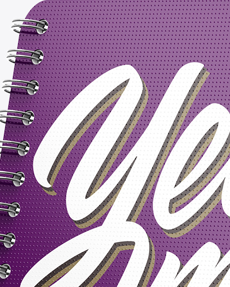 Notebook Mockup - Left Side View clip 25948
