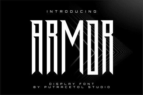 Armor - Condensed Display Font