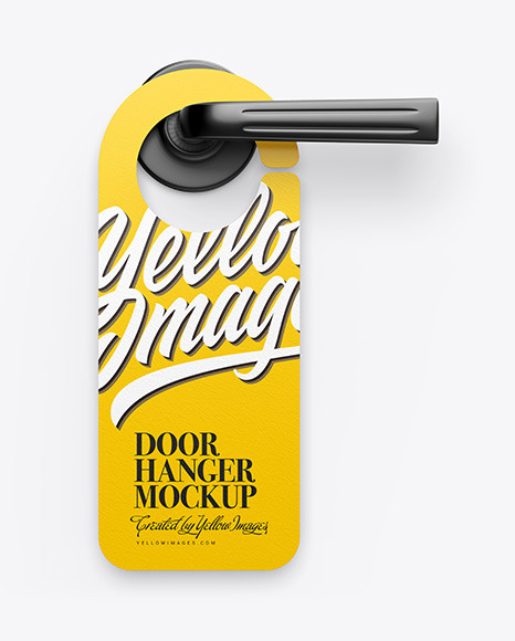 Door Hanger Mockup PSD #2