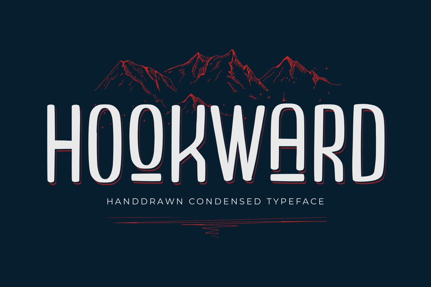 Hookward Font In Fonts On Yellow Images Creative Store