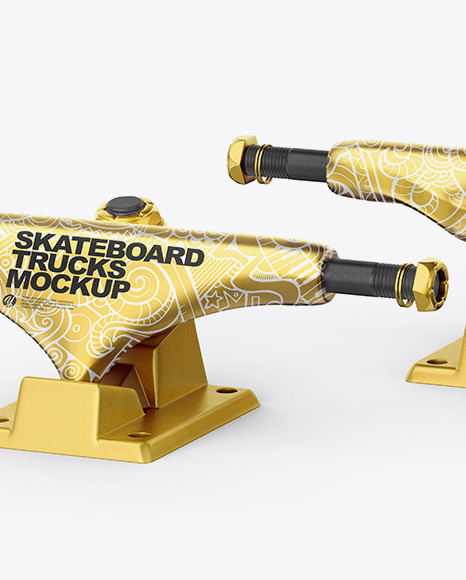 Skateboard Trucks Mockup PSD #6