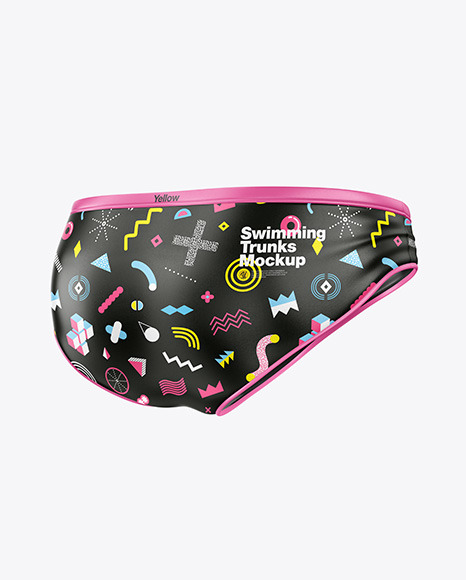 Glossy Swimming Trunks Mockup
