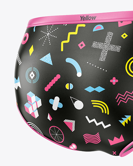 Glossy Swimming Trunks Mockup PSD #6