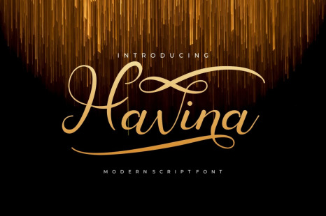 Havina - Modern Script Font