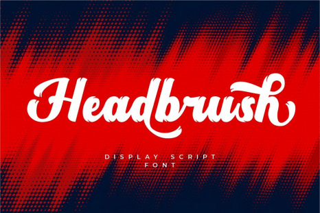 Headbrush - Bold Script Font