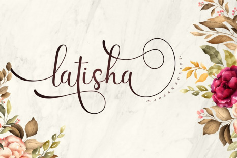 Latisha - Elegant Modern Script Font