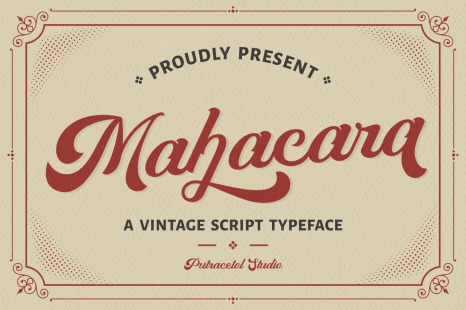 Mahacara - Vintage Script Font