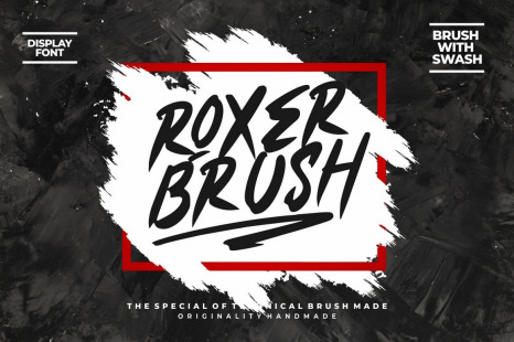 Roxer - Handbrush Font