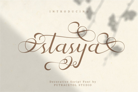 Stasya - Decorative Script Font