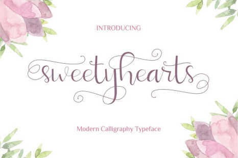 Sweetyhearts - Modern Calligraphy Script Font