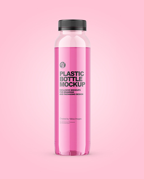 Plastic Drink Bottle Mockup PSD #2
