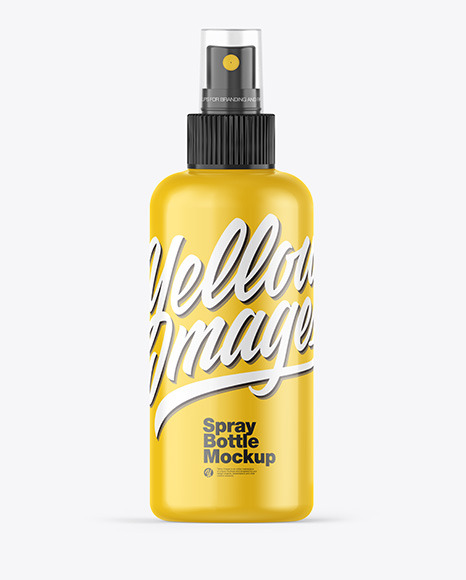 Glossy Spray Bottle Mockup