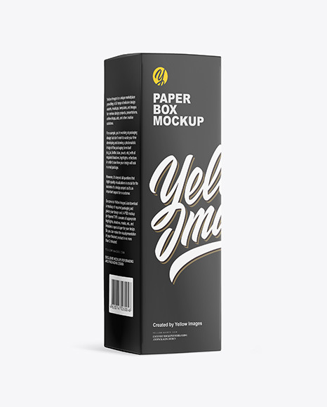 Amber Glass Dropper Bottle with Paper Box Mockup PSD #1