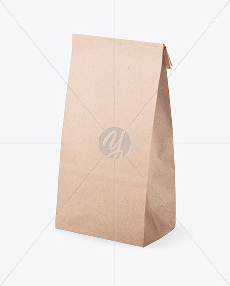 Download Kraft Paper Bag Mockup In Bag Sack Mockups On Yellow Images Object Mockups