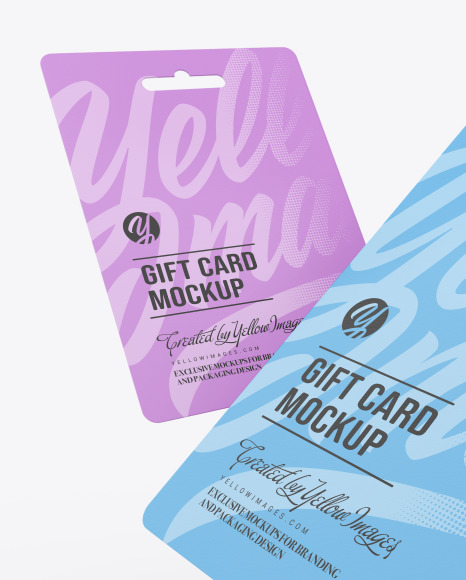 Download 2 Gift Cards Mockup In Stationery Mockups On Yellow Images Object Mockups Yellowimages Mockups