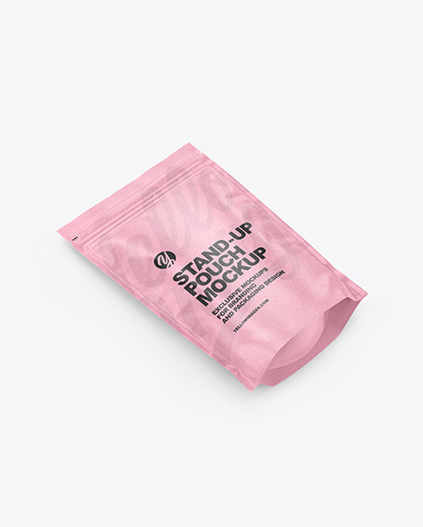 Kraft Paper Stand up Pouch Mockup PSD #2