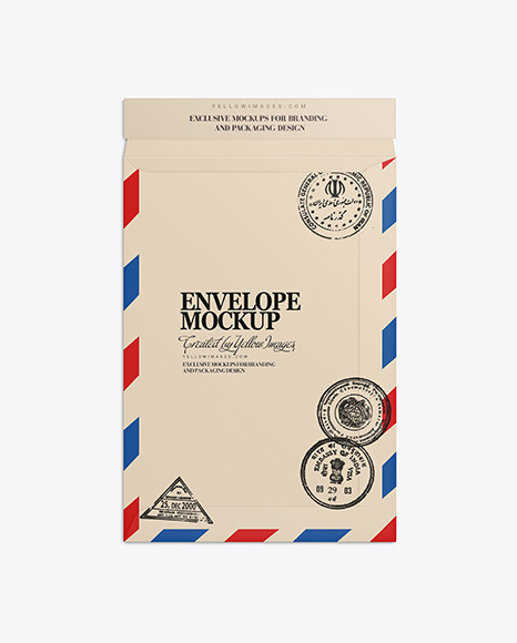 A4 Paper Envelop Mockup