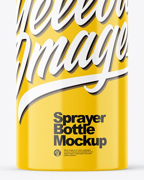 Glossy 50ml Spray Bottle Mockup PSD #2