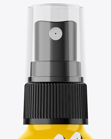 Glossy 50ml Spray Bottle Mockup PSD #1