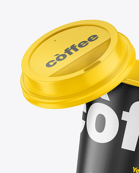 Glossy Coffee Cup w  Straw Mockup PSD #6