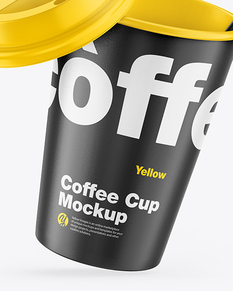 Glossy Coffee Cup w  Straw Mockup PSD #5