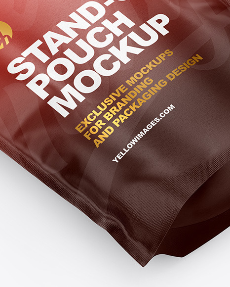 Download Paper Stand Up Pouch Mockup In Pouch Mockups On Yellow Images Object Mockups PSD Mockup Templates