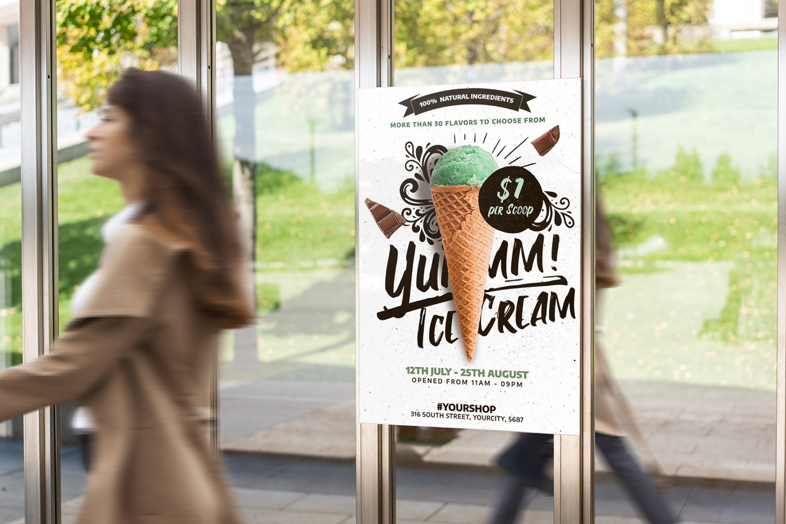 Download Outside Poster Mock Up S In Outdoor Advertising Mockups On Yellow Images Creative Store Yellowimages Mockups