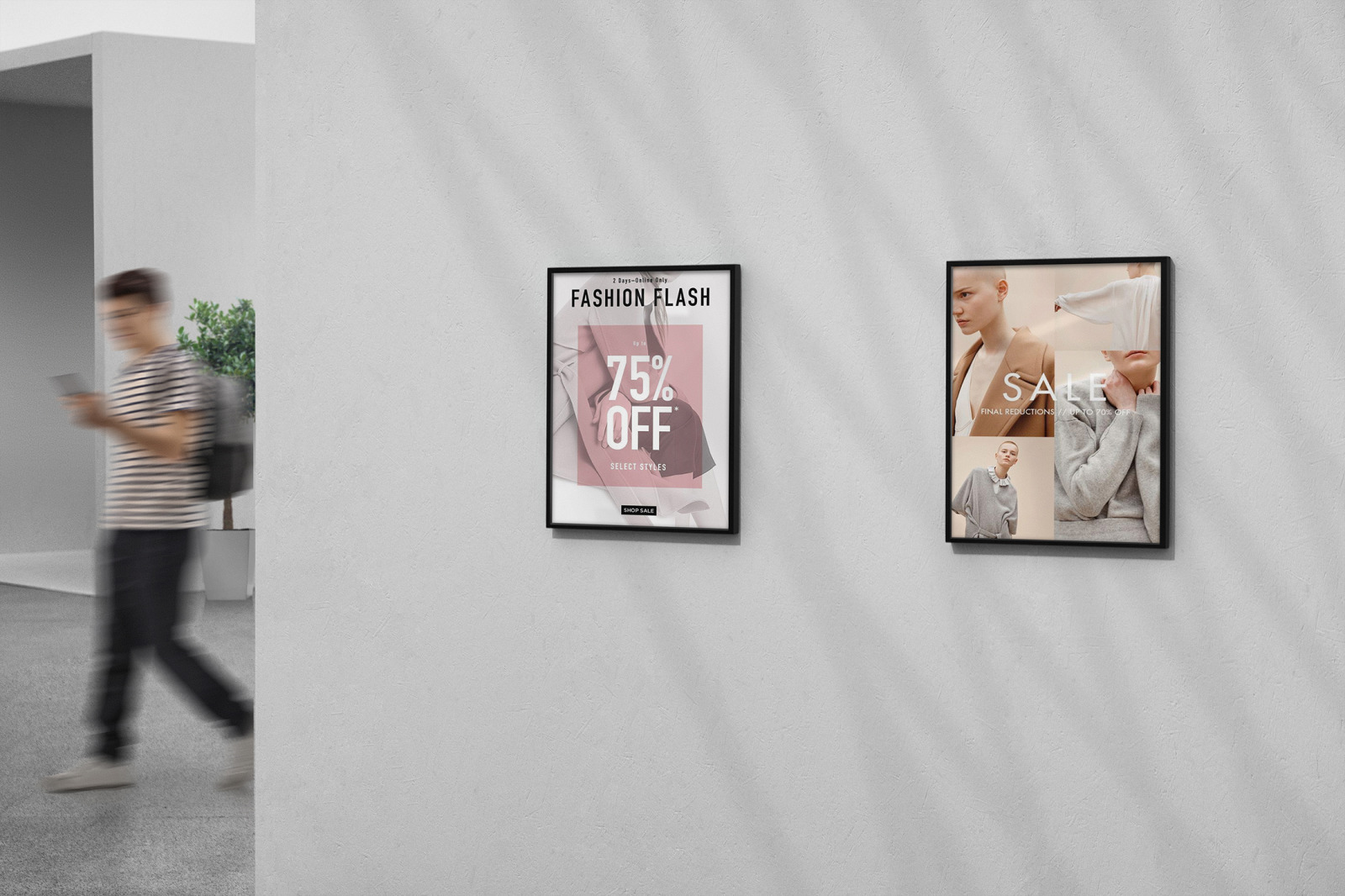 Download Art Gallery Mockup Poster In Indoor Advertising Mockups On Yellow Images Creative Store PSD Mockup Templates