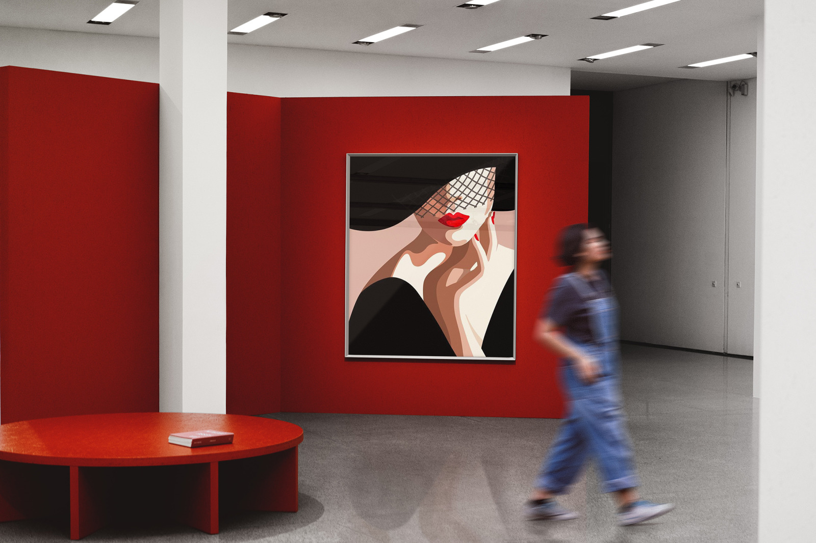 Art Gallery MockUp / Poster on Yellow Images Creative Store