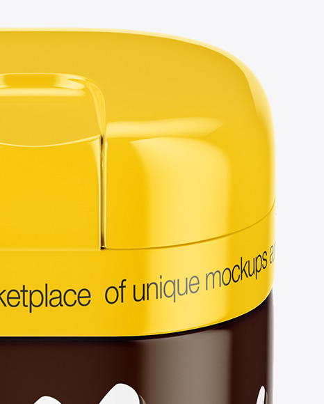 Glossy Coffee Jar Mockup PSD #2