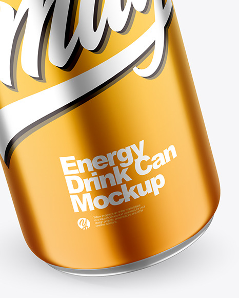 Download 330 Ml Matte Metallic Drink Can Mockup In Can Mockups On Yellow Images Object Mockups