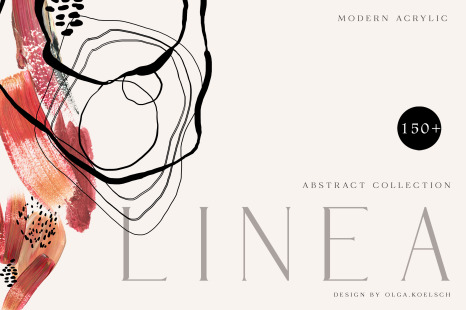 Abstract Acrylic clipart brushstrokes for social media. Modern acrylic wedding. Poster creator