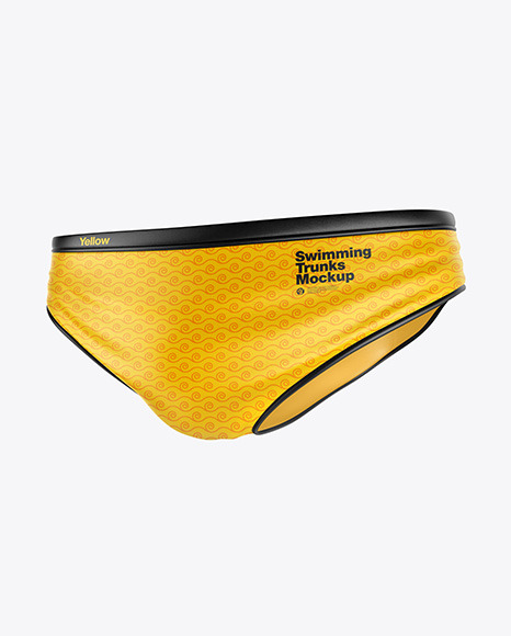 Download Glossy Swimming Trunks Mockup In Apparel Mockups On Yellow Images Object Mockups