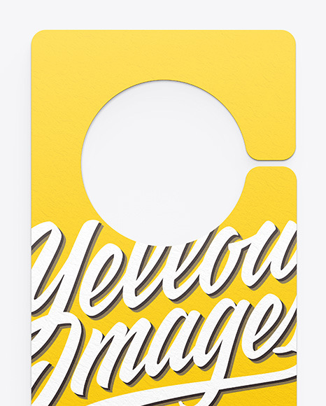 Door Hanger Mockup PSD #6