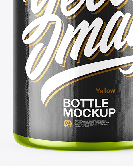 Metallic Bottle Mockup PSD #6