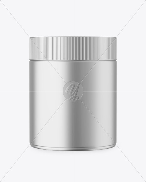 Metallic Jar Mockup PSD #1