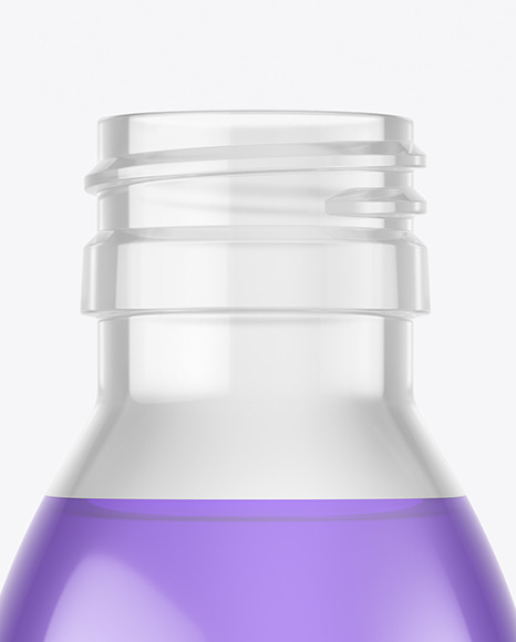 Clear Glass Bottle Mockup PSD #2