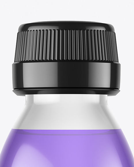 Clear Glass Bottle Mockup PSD #1